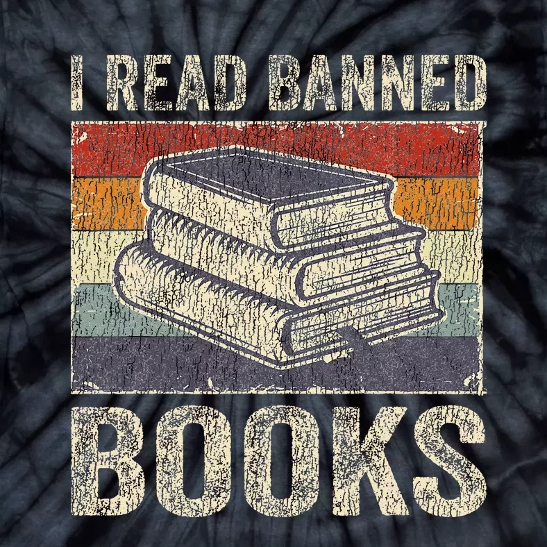 I Read Banned Books Week Librarian Freedom Reader Nerd Tie-Dye T-Shirt