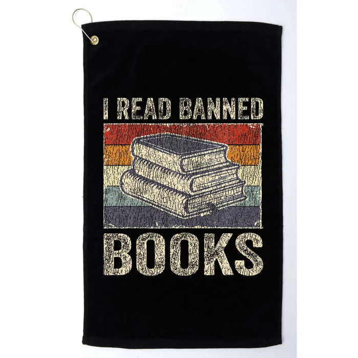 I Read Banned Books Week Librarian Freedom Reader Nerd Platinum Collection Golf Towel