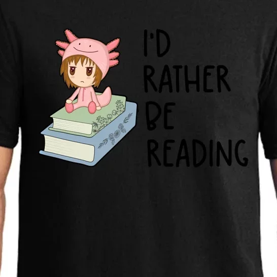 Id Rather Be Reading Bookworm Bookaholic Book Lover Bookish Gift Pajama Set