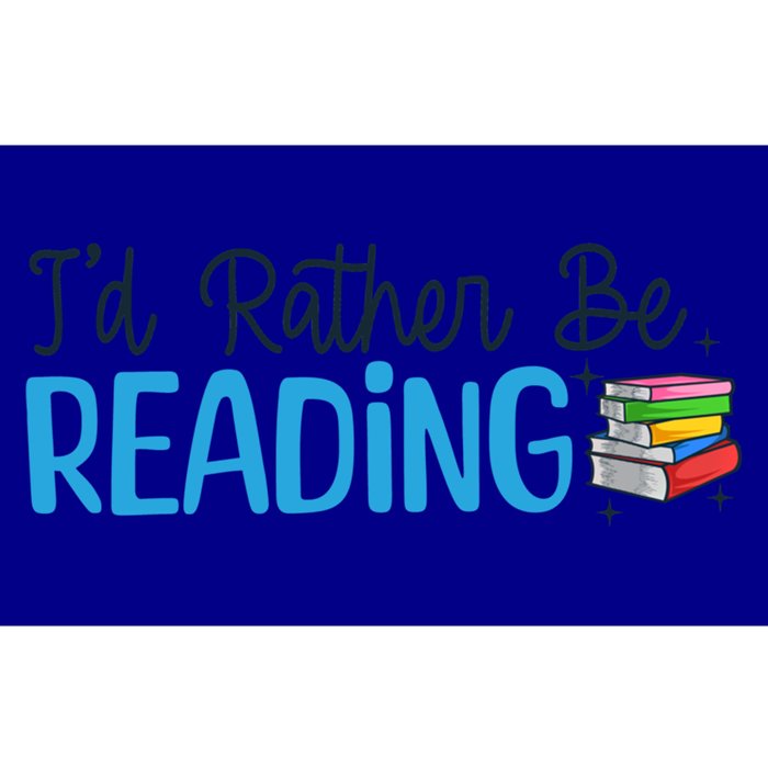 Id Rather Be Reading Cute Book Reader Saying Bookworm Quote Meaningful Gift Bumper Sticker