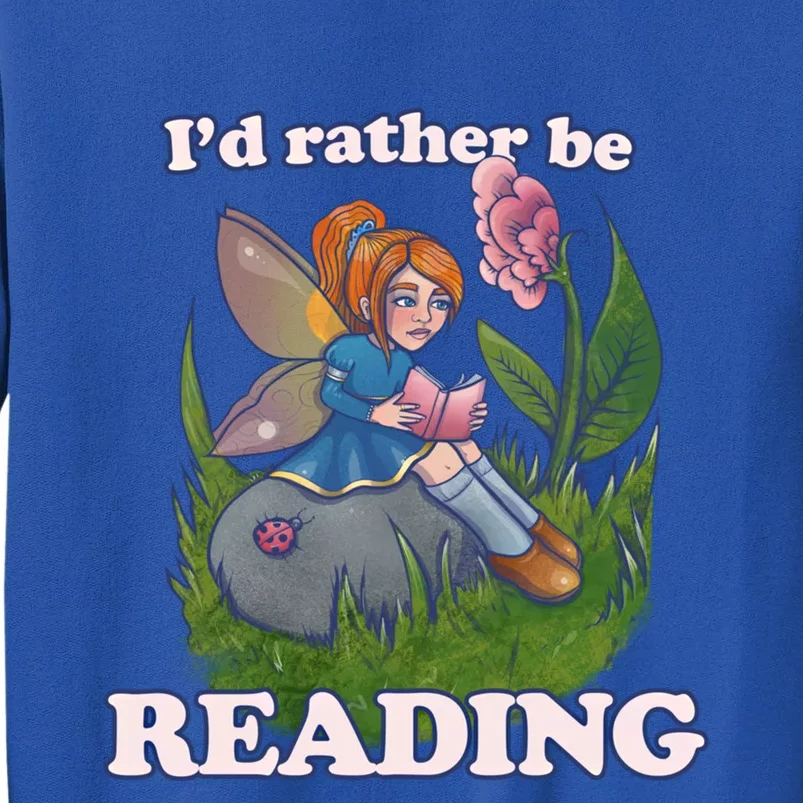 Id Rather Be Reading Cute Library Gift Sweatshirt