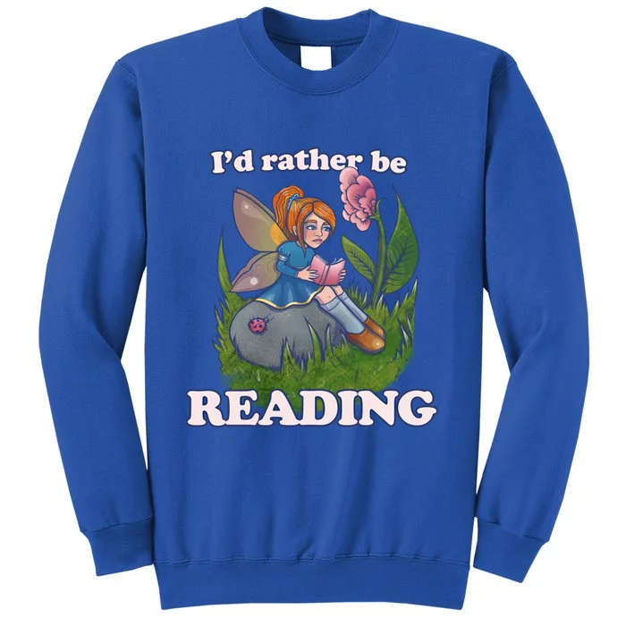 Id Rather Be Reading Cute Library Gift Sweatshirt