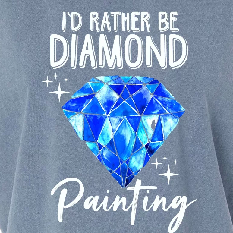 Id Rather Be Diamond Painting Gift Painter Artist Gift Garment-Dyed Women's Muscle Tee