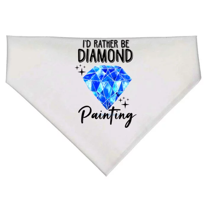 Id Rather Be Diamond Painting Gift Painter Artist Gift USA-Made Doggie Bandana