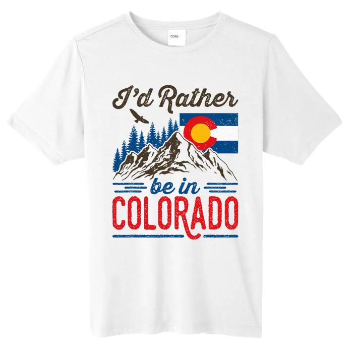 ID Rather Be In Colorado Roots Born Raised Souvenir Flag ChromaSoft Performance T-Shirt