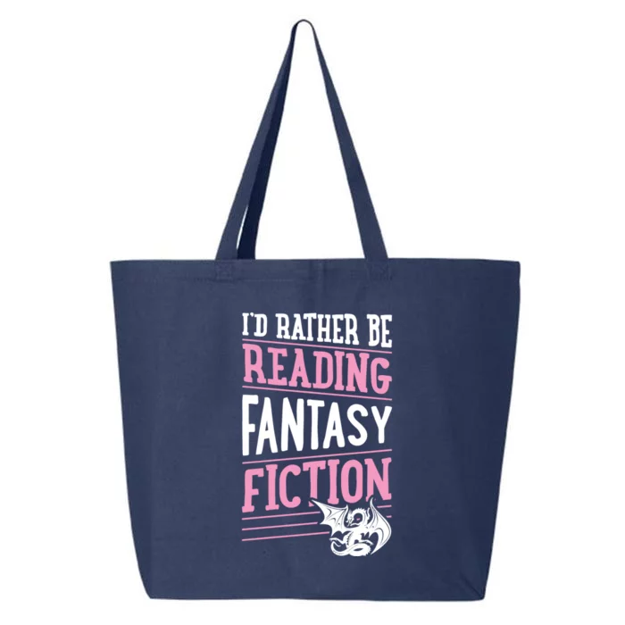 Id Rather Be Reading Fantasy Fiction Gift 25L Jumbo Tote