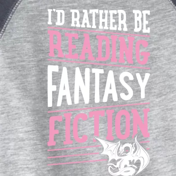 Id Rather Be Reading Fantasy Fiction Gift Toddler Fine Jersey T-Shirt