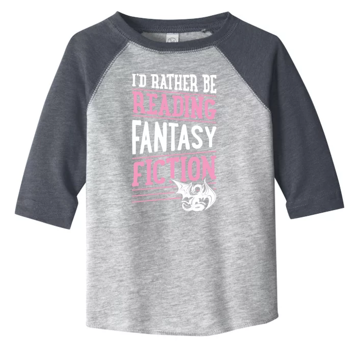 Id Rather Be Reading Fantasy Fiction Gift Toddler Fine Jersey T-Shirt