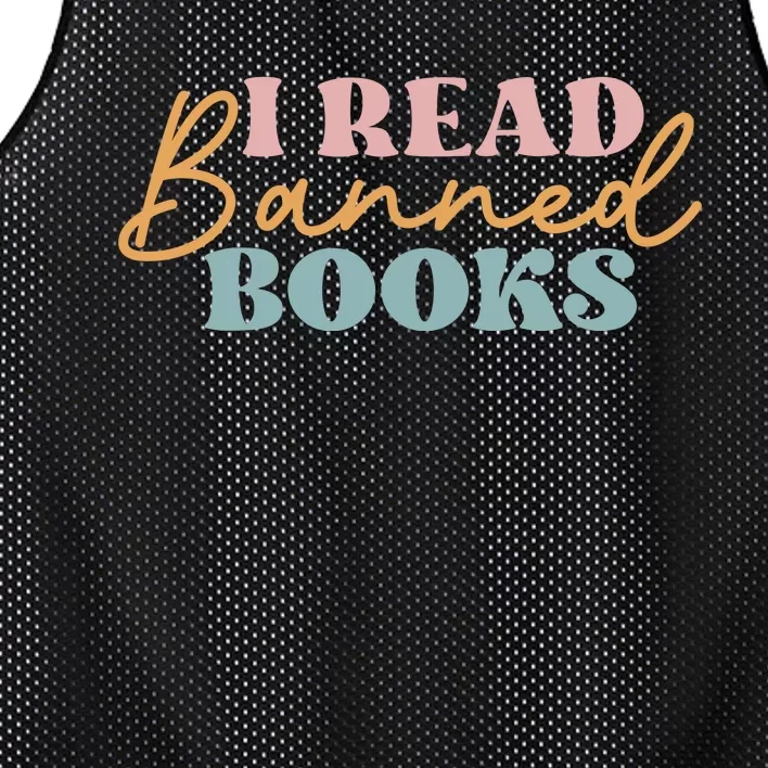 I Read Banned Books Mesh Reversible Basketball Jersey Tank