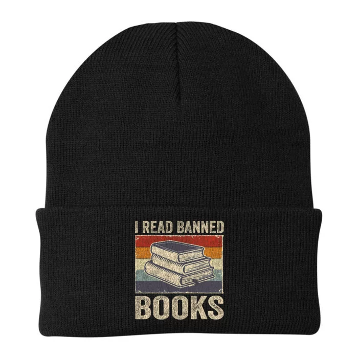 I Read Banned Books Week Librarian Freedom Reader Nerd Knit Cap Winter Beanie