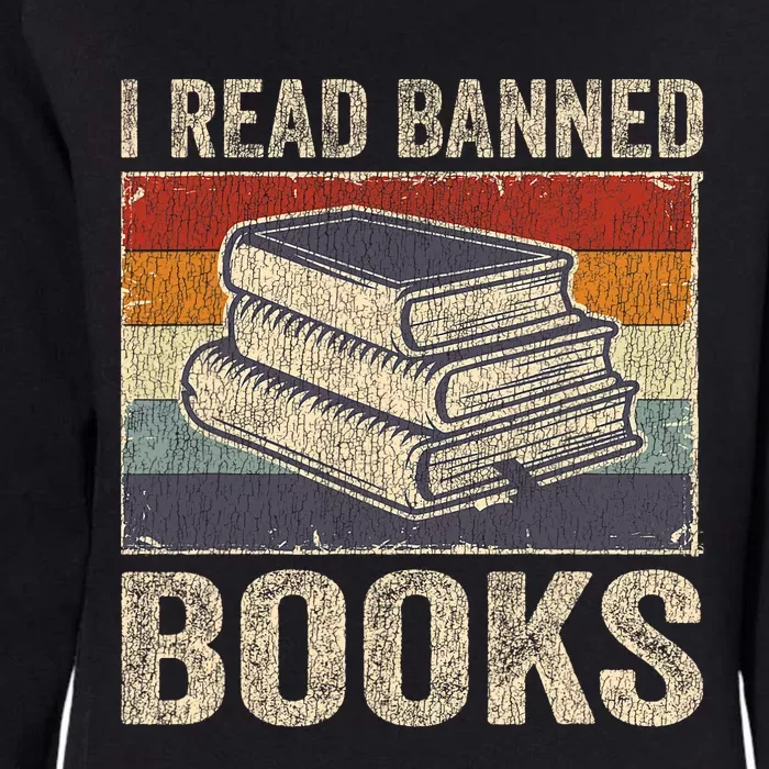 I Read Banned Books Week Librarian Freedom Reader Nerd Womens California Wash Sweatshirt