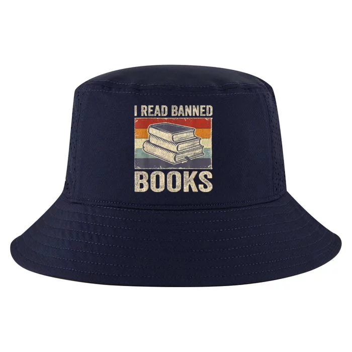 I Read Banned Books Week Librarian Freedom Reader Nerd Cool Comfort Performance Bucket Hat