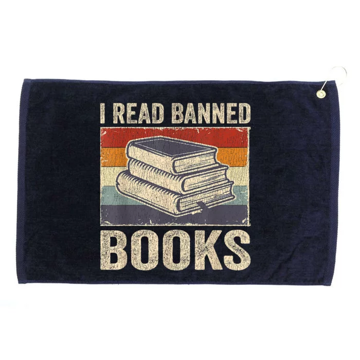 I Read Banned Books Week Librarian Freedom Reader Nerd Grommeted Golf Towel