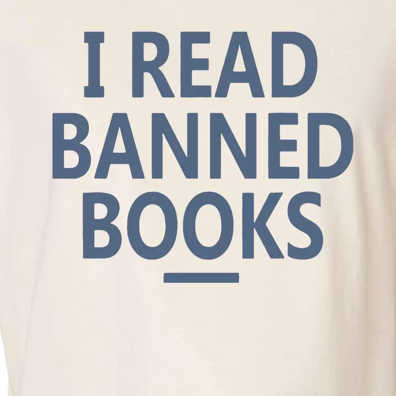 I Read Banned Books Iowa Student Garment-Dyed Women's Muscle Tee