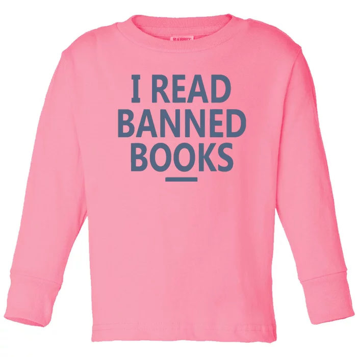 I Read Banned Books Iowa Student Toddler Long Sleeve Shirt