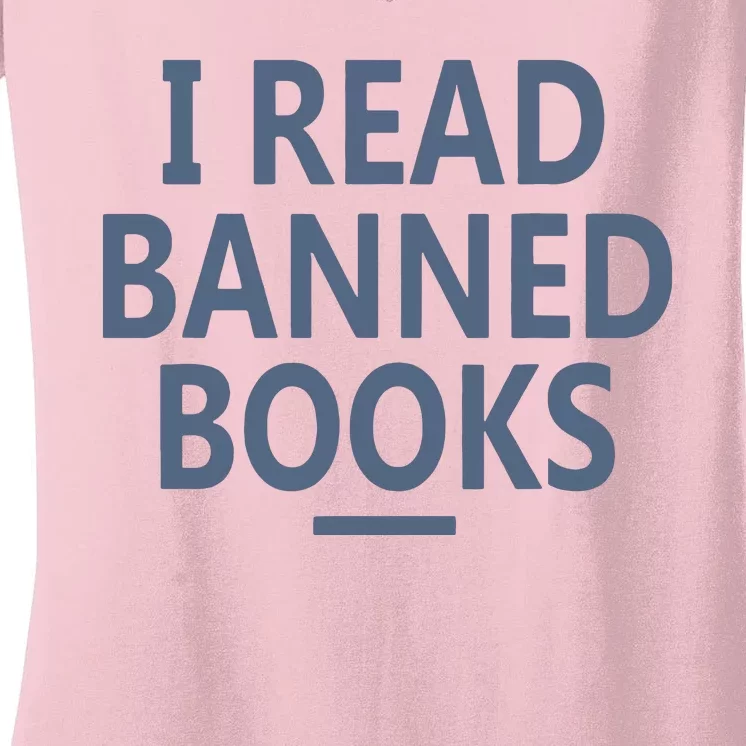 I Read Banned Books Iowa Student Women's V-Neck T-Shirt