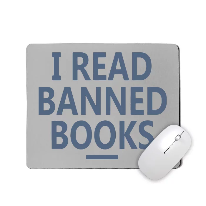 I Read Banned Books Iowa Student Mousepad