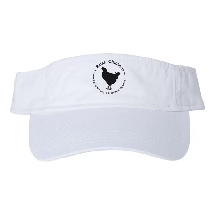 I Raise Chickens Im Literally A Chicken Chicken Lovers Valucap Bio-Washed Visor