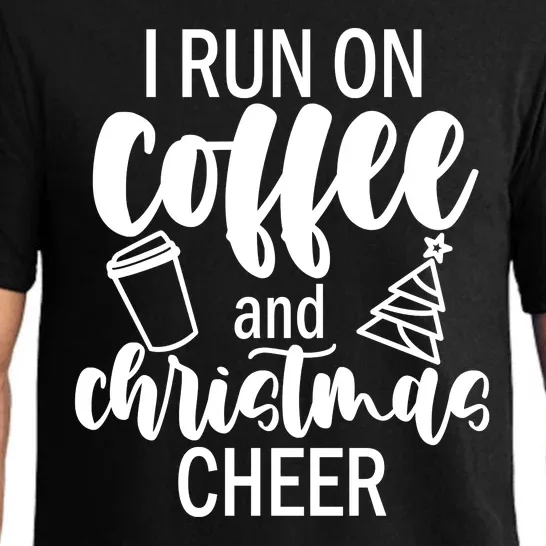 I Run Coffee And Christmas Cheer Pajama Set