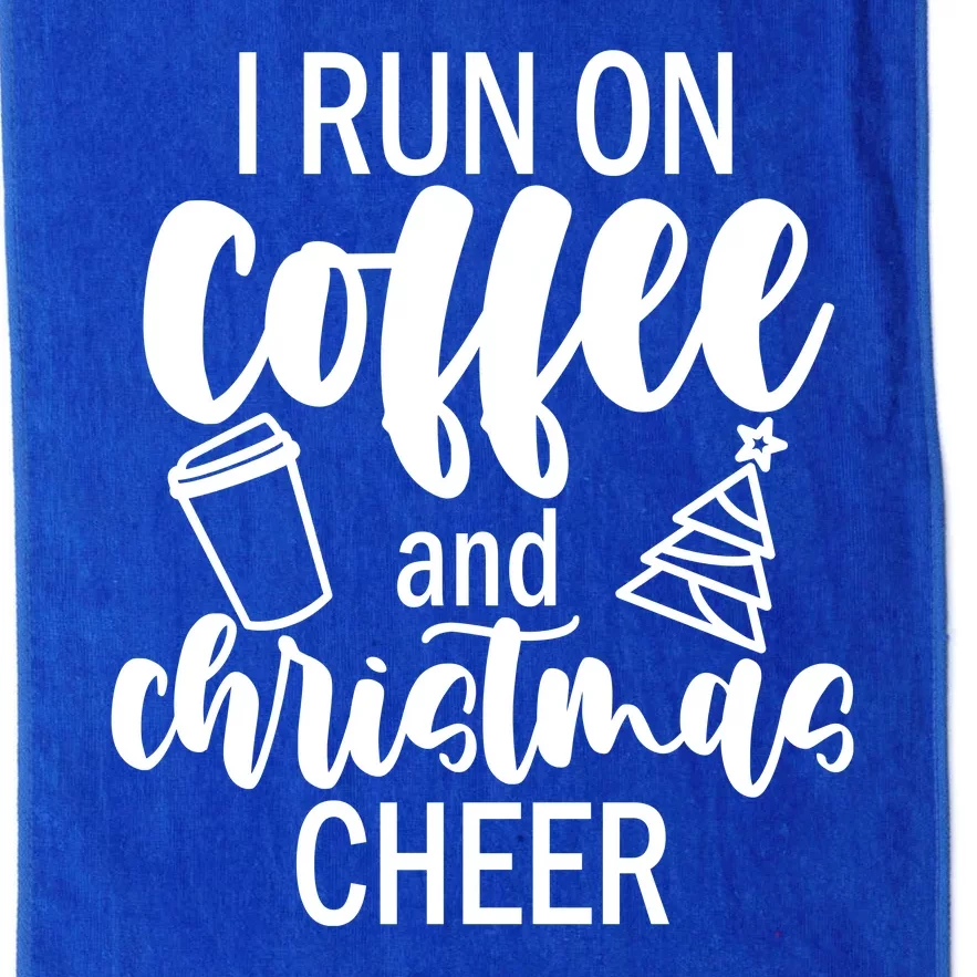 I Run Coffee And Christmas Cheer Platinum Collection Golf Towel