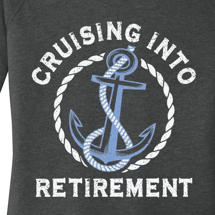 Into Retirement Cruise Sailing Boating Vacation Women's Perfect Tri Tunic Long Sleeve Shirt