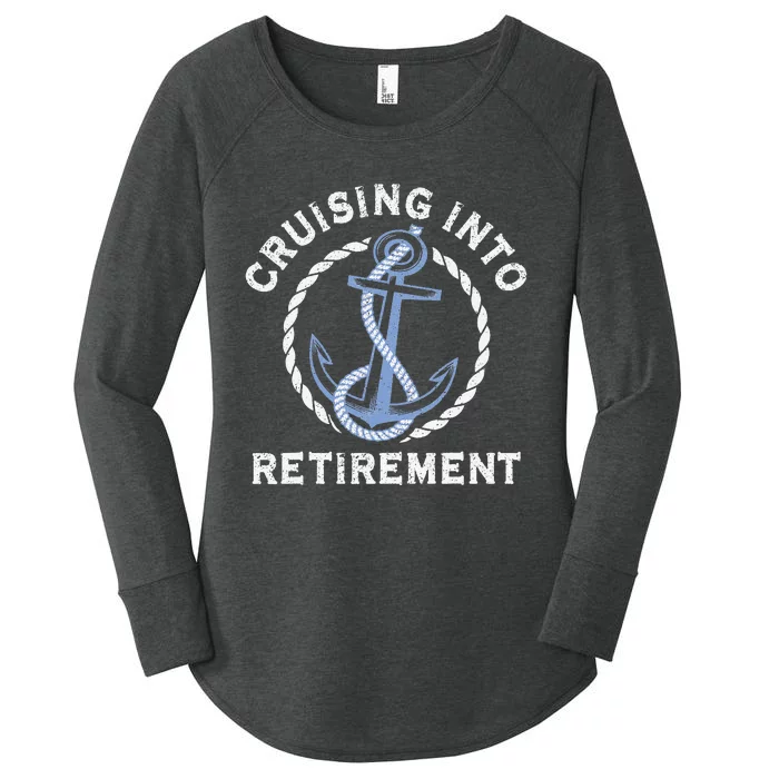 Into Retirement Cruise Sailing Boating Vacation Women's Perfect Tri Tunic Long Sleeve Shirt