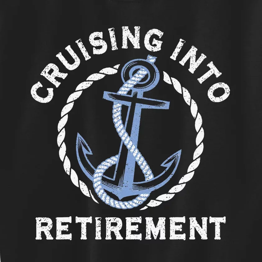 Into Retirement Cruise Sailing Boating Vacation Kids Sweatshirt