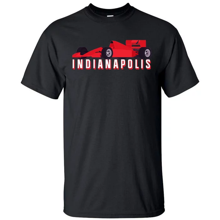 Indianapolis Race Car Indiana Automobile Racing Souvenir Tall T-Shirt