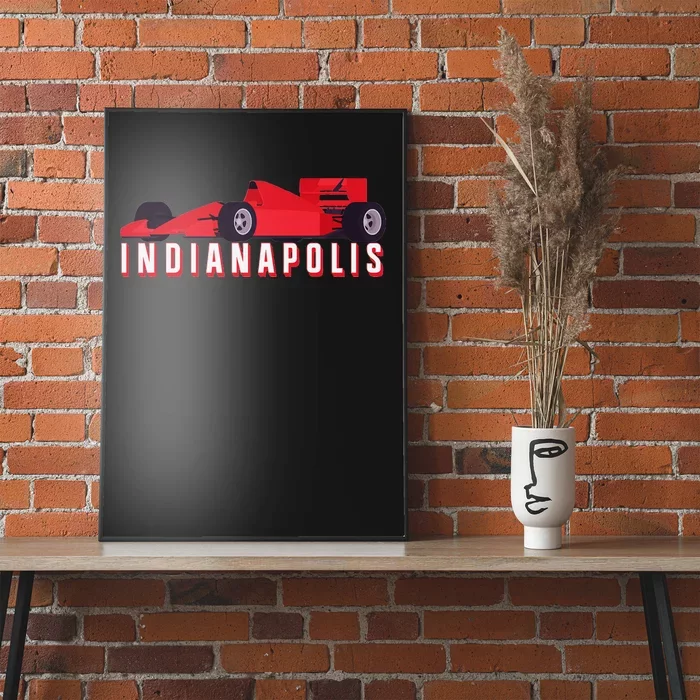 Indianapolis Race Car Indiana Automobile Racing Souvenir Poster