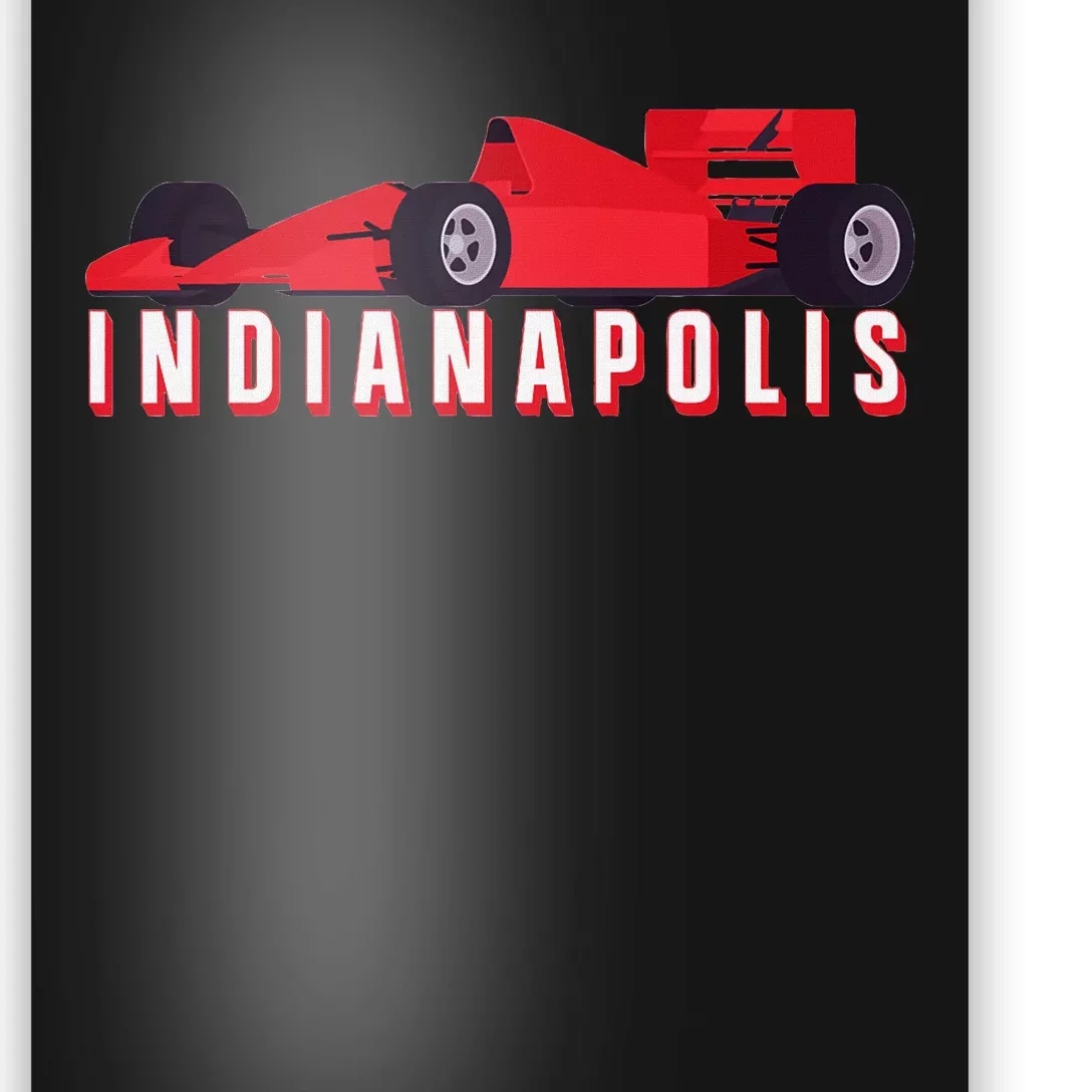 Indianapolis Race Car Indiana Automobile Racing Souvenir Poster