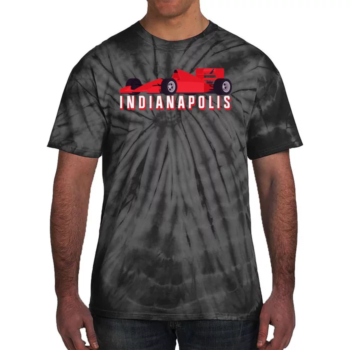 Indianapolis Race Car Indiana Automobile Racing Souvenir Tie-Dye T-Shirt