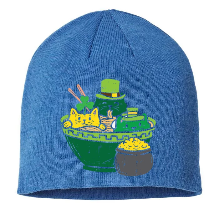 Irish Ra Cats Cute Anime St Patricks Day Great Gift 8 1/2in Sustainable Knit Beanie