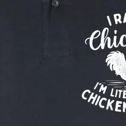 I Raise Chickens IM Literally A Chicken Tender Farming Softstyle Adult Sport Polo