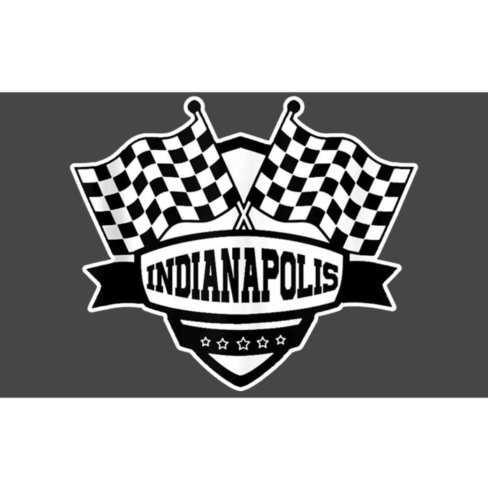 Indianapolis Racing Checkered Flag Bumper Sticker