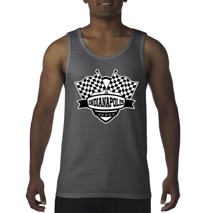 Indianapolis Racing Checkered Flag Tank Top