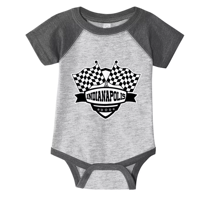 Indianapolis Racing Checkered Flag Infant Baby Jersey Bodysuit