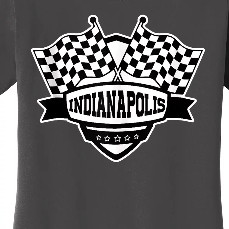 Indianapolis Racing Checkered Flag Women's T-Shirt