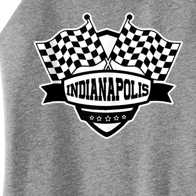 Indianapolis Racing Checkered Flag Women’s Perfect Tri Rocker Tank