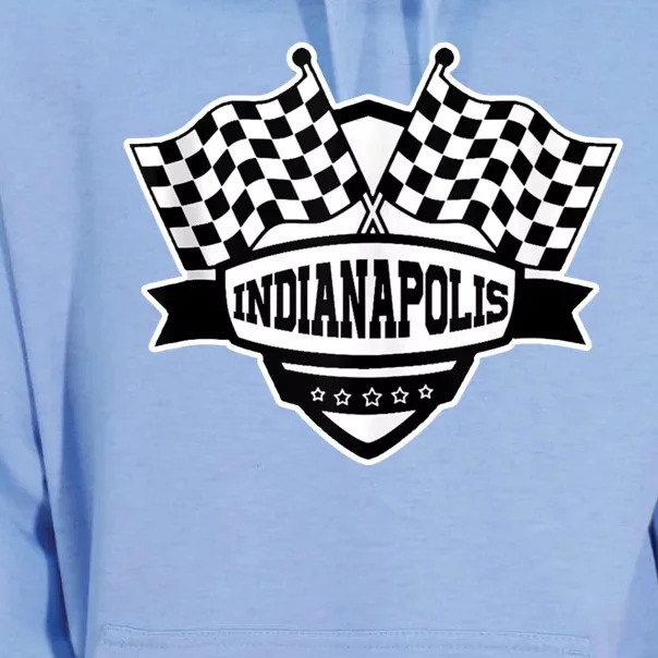 Indianapolis Racing Checkered Flag Unisex Surf Hoodie