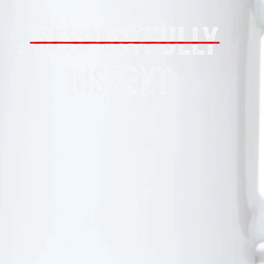 I Respectfully Dissent Black Color Changing Mug