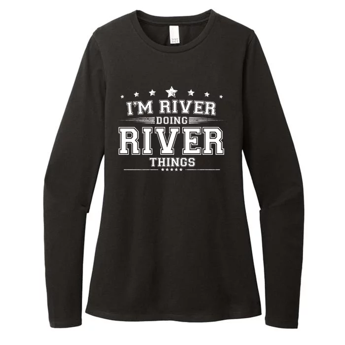 Im River Doing River Things Womens CVC Long Sleeve Shirt