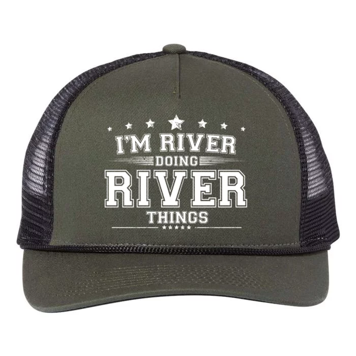 Im River Doing River Things Retro Rope Trucker Hat Cap