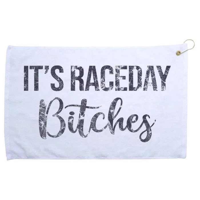 It's Race Day Bitches Vintage Basic Retro 80s Grommeted Golf Towel