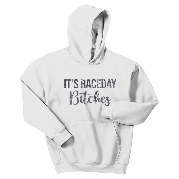 It's Race Day Bitches Vintage Basic Retro 80s Kids Hoodie