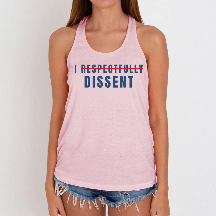 I Respectfully Dissent Women's Knotted Racerback Tank