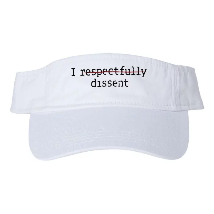 I Respectfully Dissent Valucap Bio-Washed Visor