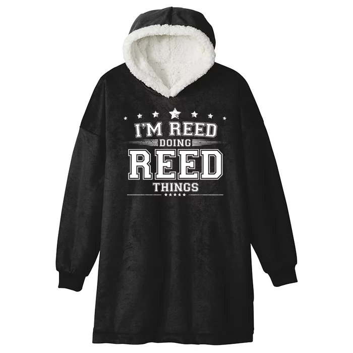 Im Reed Doing Reed Things Hooded Wearable Blanket