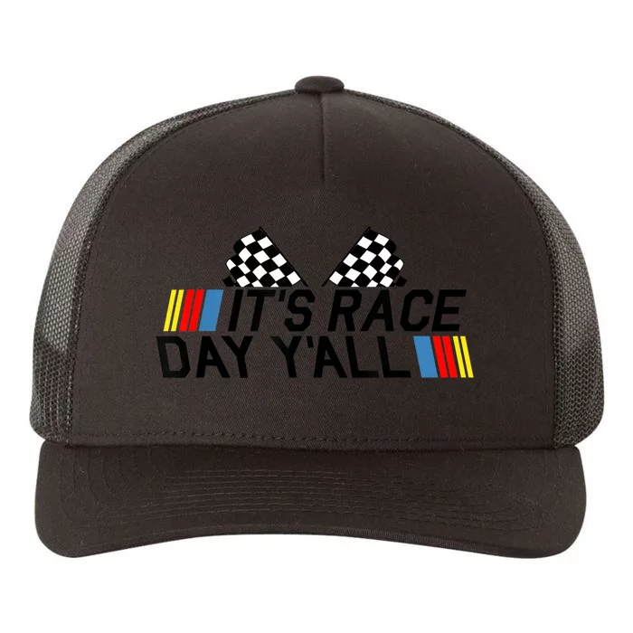 It's Race Day Yall Funny Racing Drag Car Truck Track Wo's Yupoong Adult 5-Panel Trucker Hat