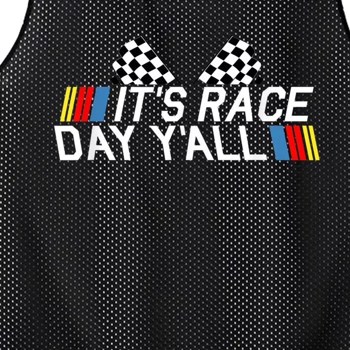 It's Race Day Yall Funny Racing Drag Car Truck Track Wo's Mesh Reversible Basketball Jersey Tank