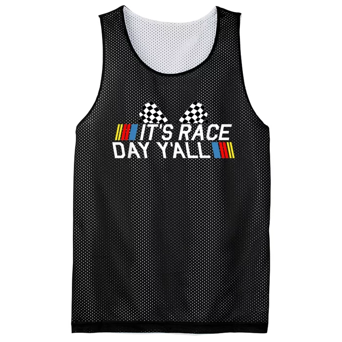 It's Race Day Yall Funny Racing Drag Car Truck Track Wo's Mesh Reversible Basketball Jersey Tank